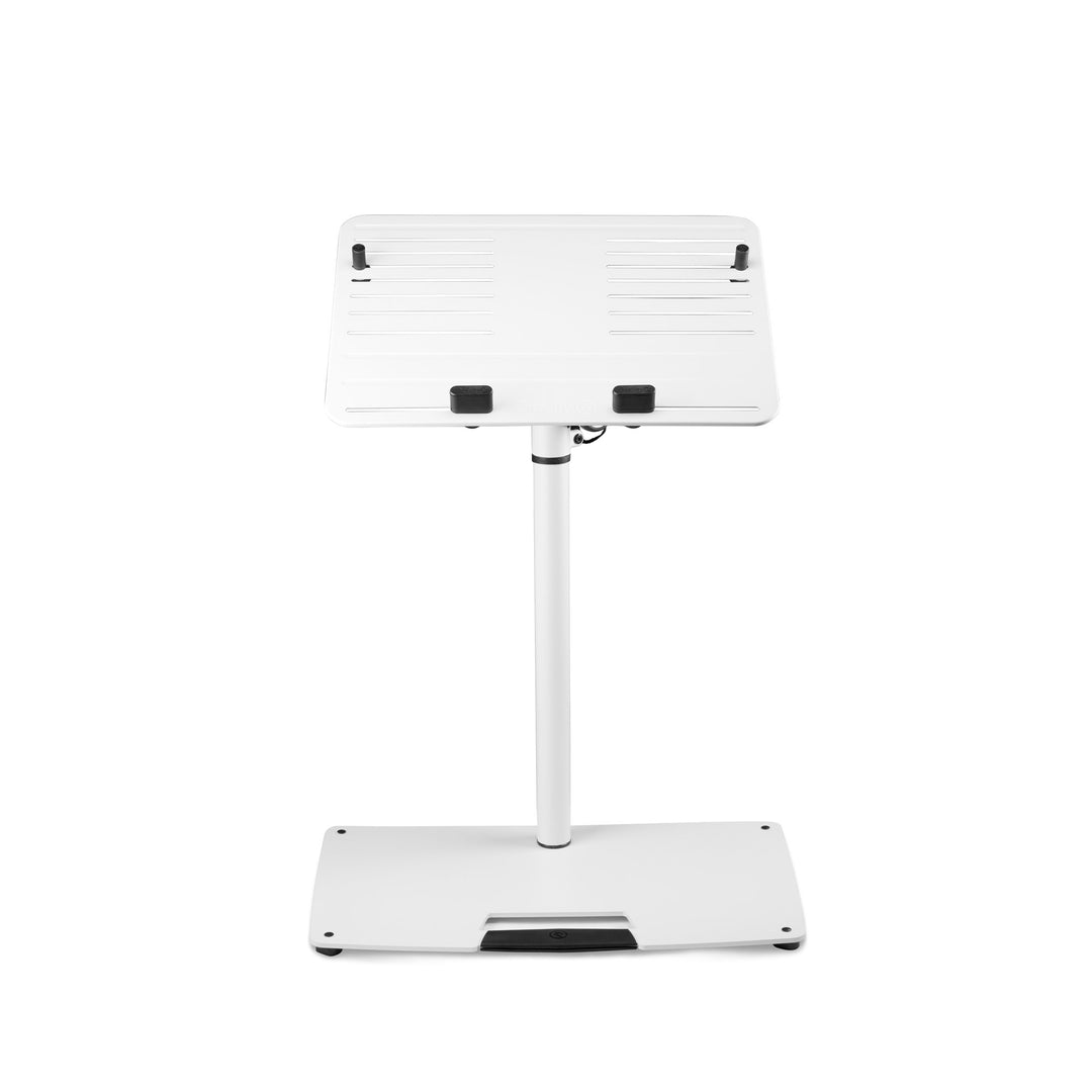 Gravity LTS T 02 W - Support universel pour ordinateur portable avec tiges de maintien réglables et base en acier