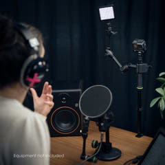 Gravity MS 0200 SÆT 1 - Pied de microphone pour montage sur table, avec clamp de table et perche