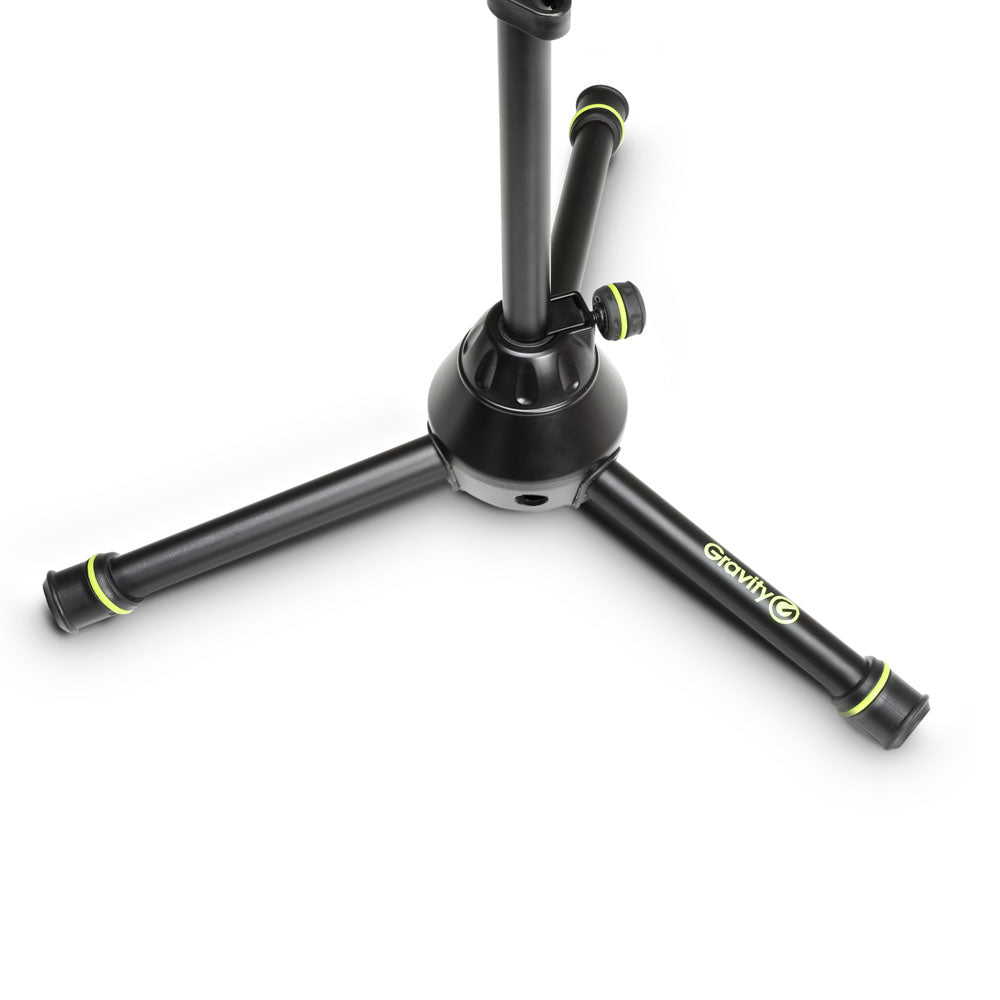 Gravity MS 3122 HDB - Court stand de microphone robuste pour usage intensif avec trépied pliable