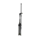 Gravity MS 4221 B - Kort mikrofonstativ med foldbar trefodsfod og 2-punkts justerbar boomarm