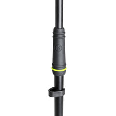 Gravity MS 4221 B - Pied de microphone court avec trépied pliable et bras de perche réglable en 2 points