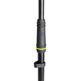 Gravity MS 4221 B - Kort mikrofonstativ med foldbar trefodsfod og 2-punkts justerbar boomarm