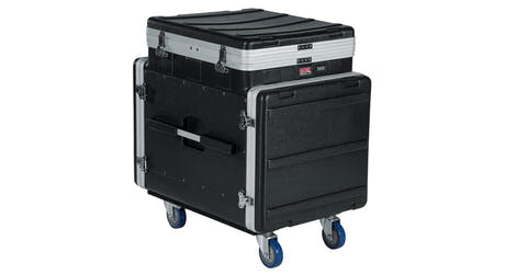 Gator GRC-12X10 PU rack de console 12U en haut et 10U sur le côté