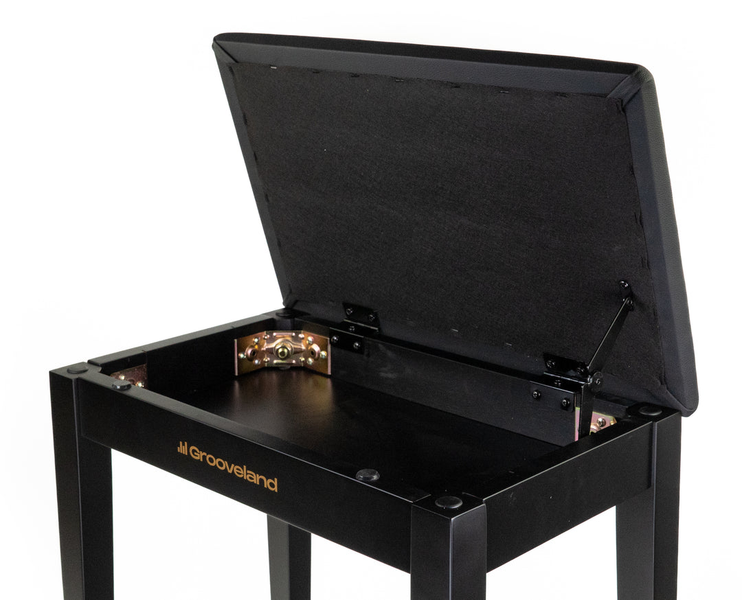 Grooveland KB100 Banc de Piano (Mat Noir)