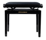 Grooveland KB200 Banc de Piano (Noir Brillant)