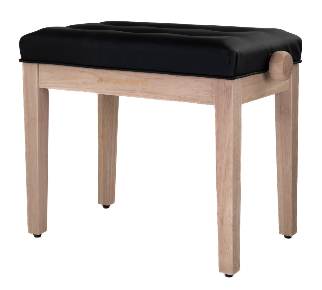 Grooveland KB300 Banc de Piano (Naturel/noir)