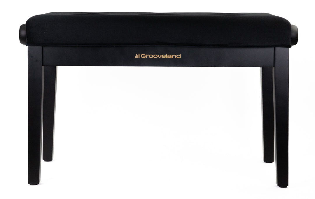 Grooveland KB320 Banc de Piano Double (Mat Noir)