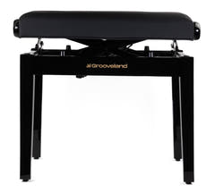 Grooveland KB400 Banc de piano hydraulique (Noir Brillant)