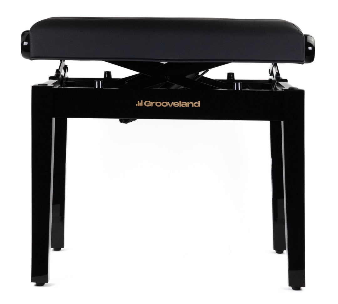 Grooveland KB400 Banc de piano hydraulique (Noir Brillant)