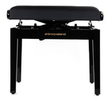 Grooveland KB400 Banc de piano hydraulique (Noir Brillant)