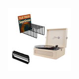 Studio 57 Groovy Turntable (Cream) Bundle