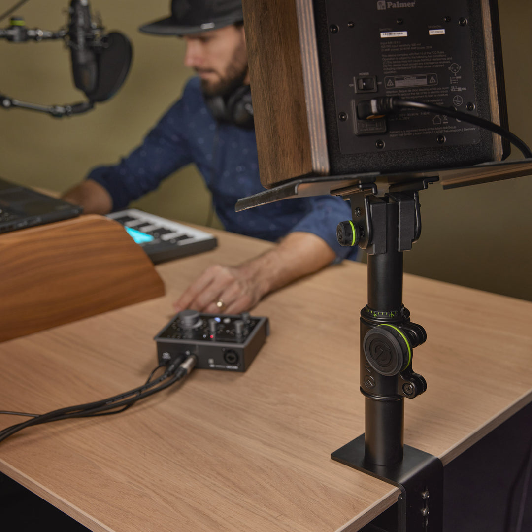 Gravity SP 3102 TM - Support de moniteur de studio flexible avec pince de table