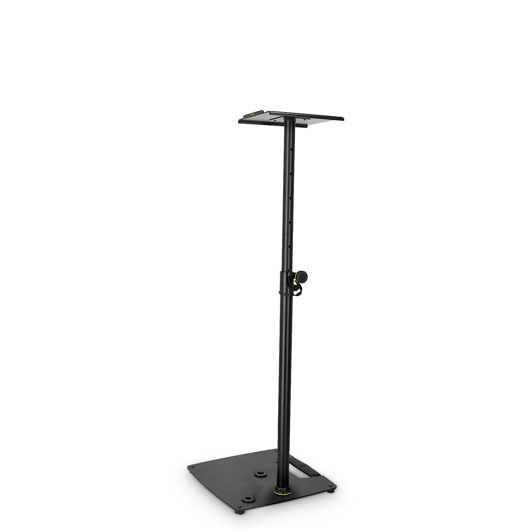 Gravity SP 3202 CS B - Support d’enceinte pour moniteur de studio avec base carrée en acier