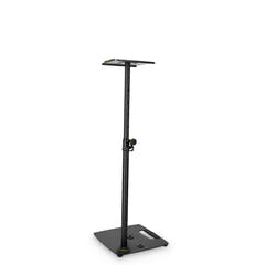 Gravity SP 3202 CS B - Support d’enceinte pour moniteur de studio avec base carrée en acier