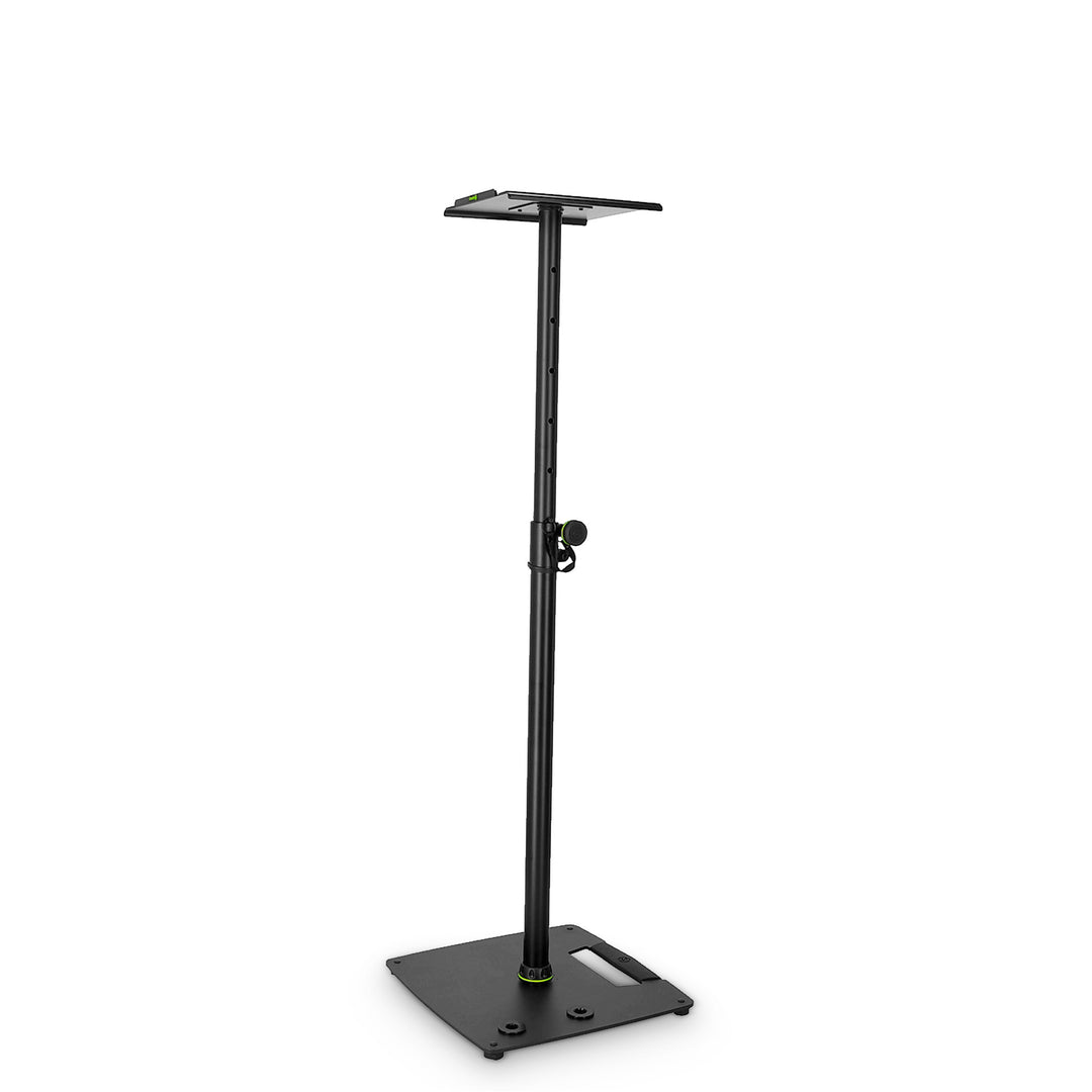 Gravity SP 3202 CS B - Support d’enceinte pour moniteur de studio avec base carrée en acier