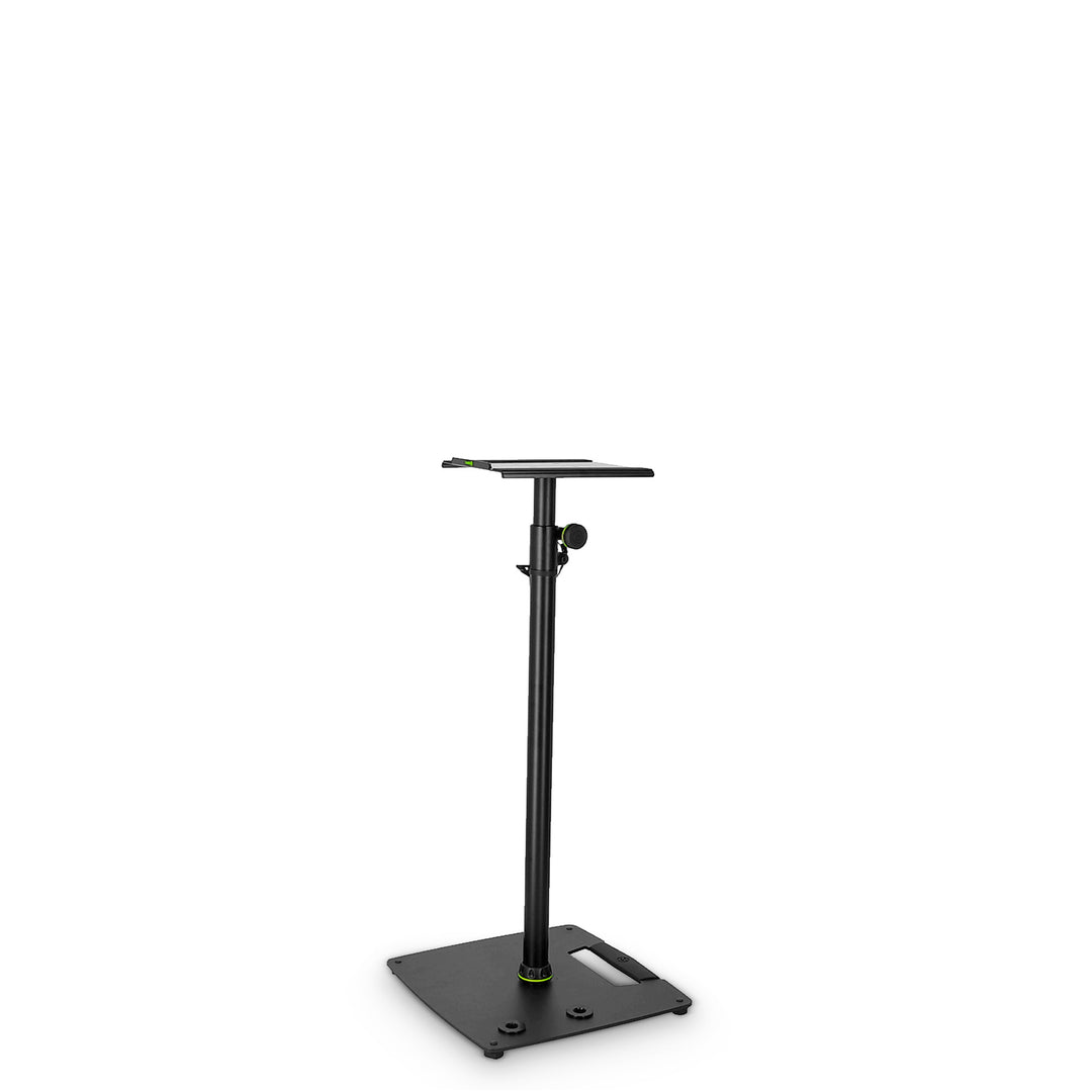 Gravity SP 3202 CS B - Support d’enceinte pour moniteur de studio avec base carrée en acier