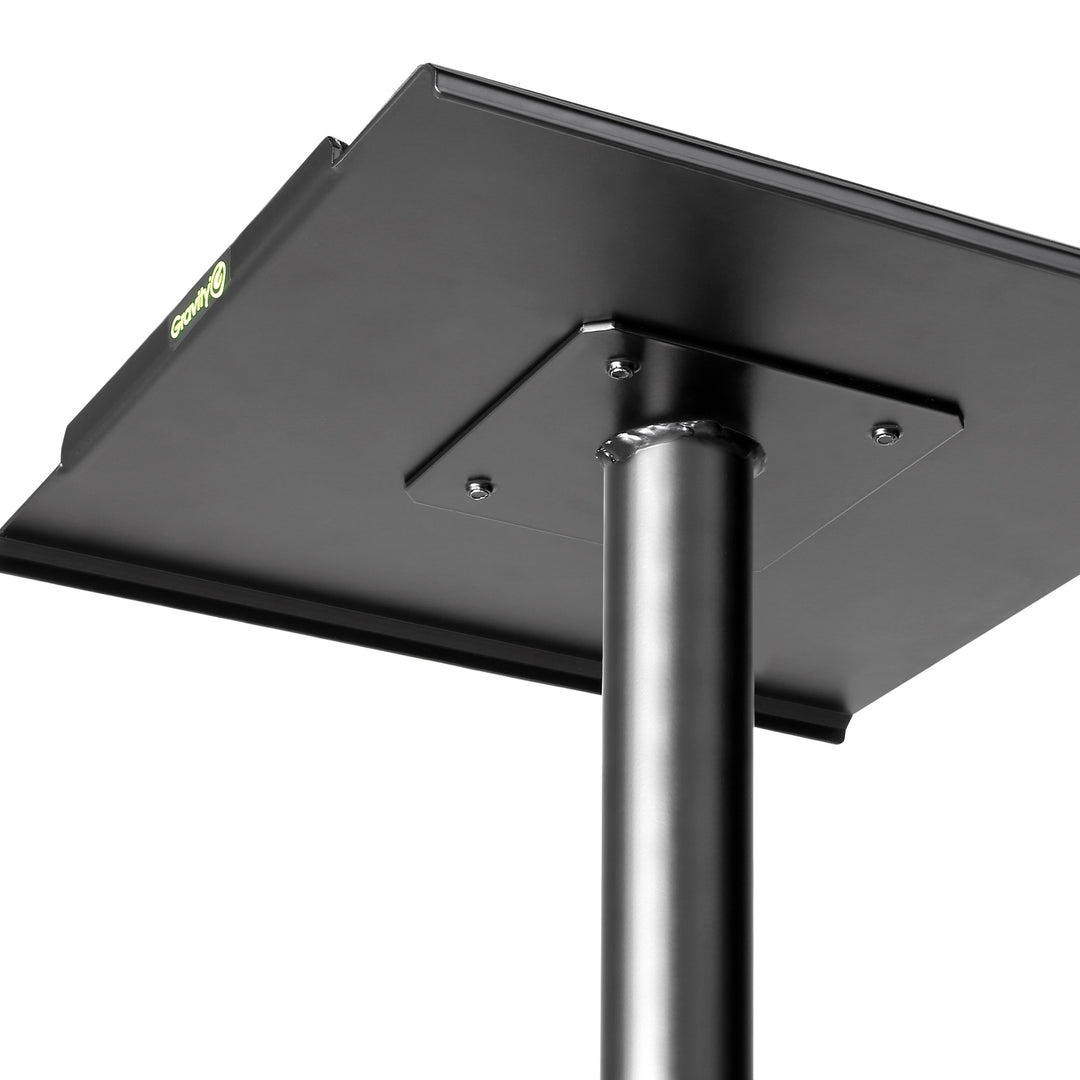 Gravity SP 3202 CS B - Support d’enceinte pour moniteur de studio avec base carrée en acier