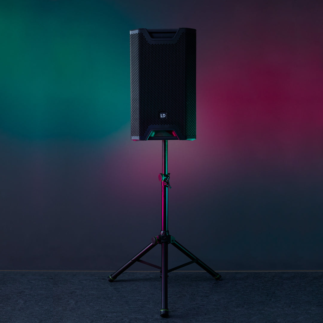 Gravity SP 5111 B - Pied d’enceinte court 35 mm, aluminium, noir