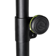 Gravity SP 5211 GS B - Pied d’enceinte avec ressort à gaz 35 mm, aluminium, noir