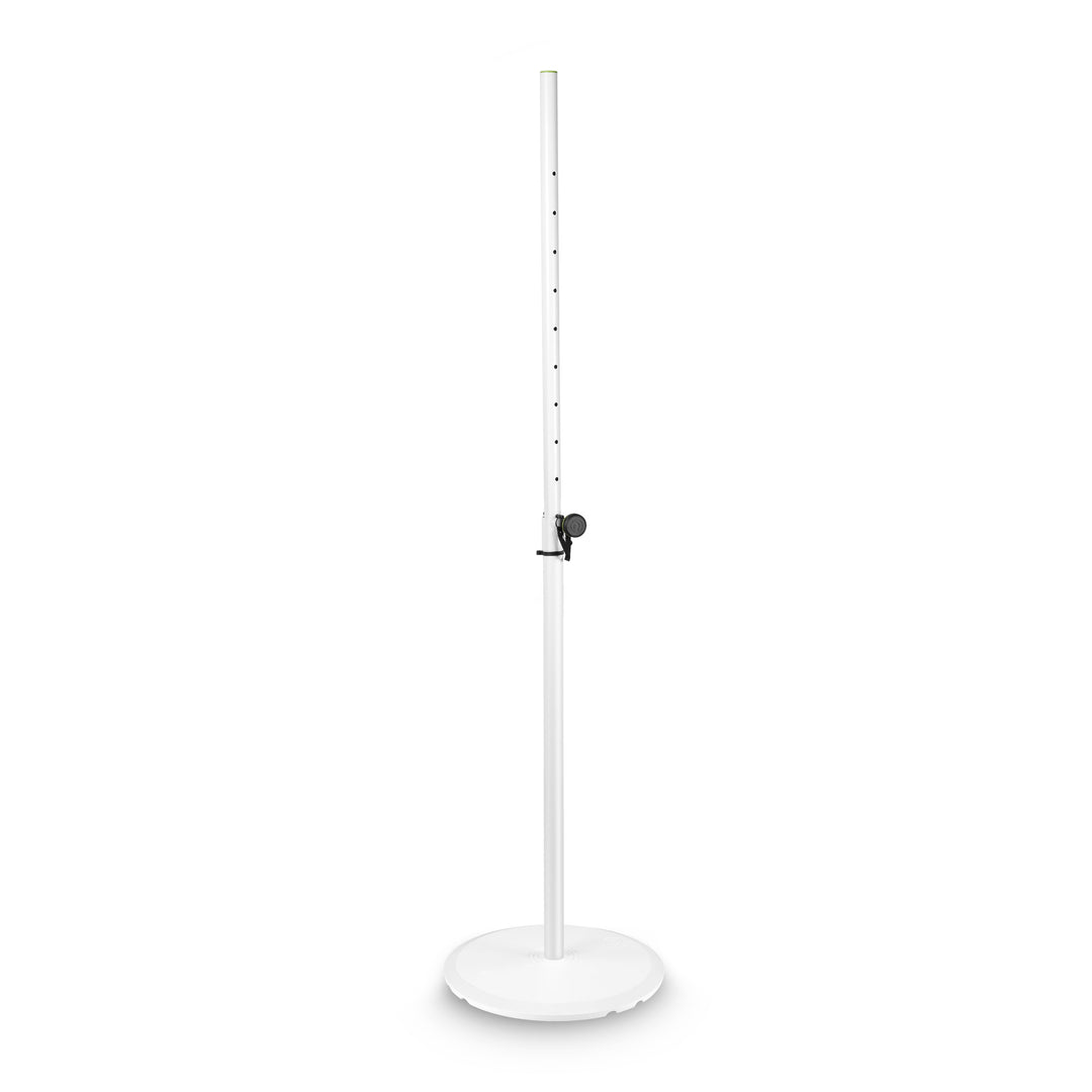 Gravity SSP WB SET 1 W - Support d’enceinte avec base et plaque de lest en fonte, blanc