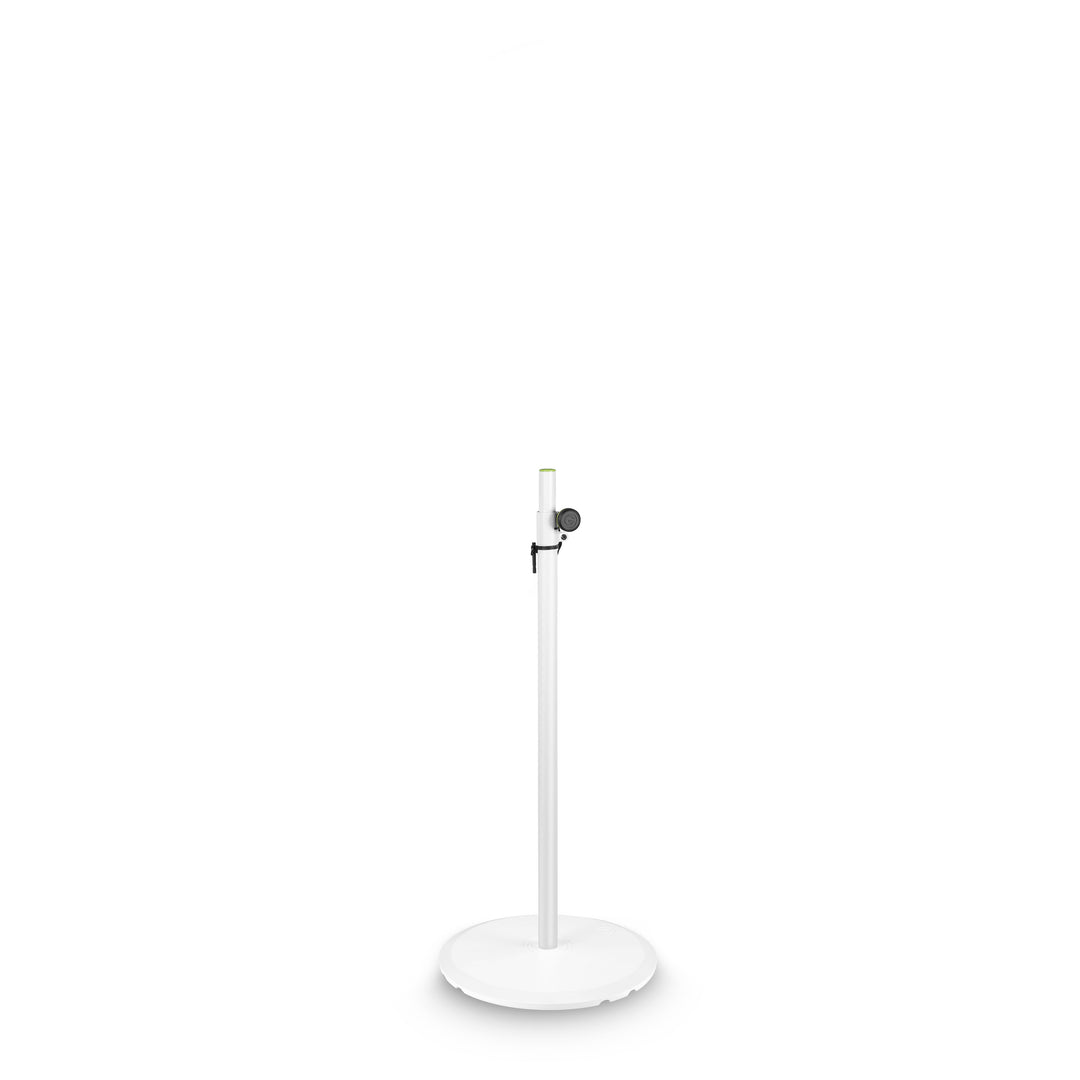Gravity SSP WB SET 1 W - Support d’enceinte avec base et plaque de lest en fonte, blanc