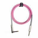 Grooveland Tweed Câble de Guitare Angulaire (1,5m - Rose)