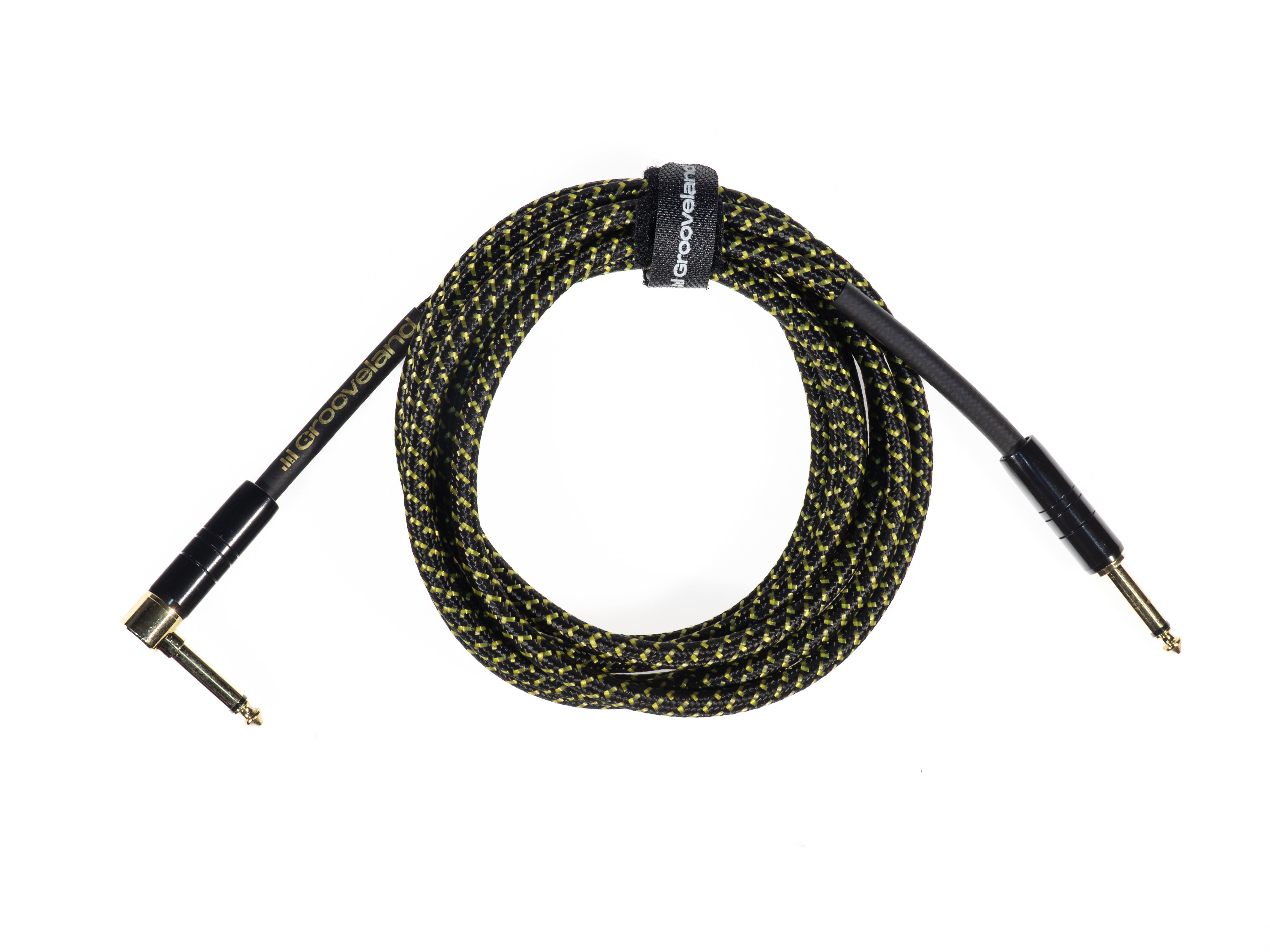 Grooveland Tweed Angle Guitar Cable (3m - Black)