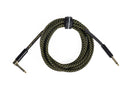 Grooveland Tweed Câble de Guitare Angulaire (3m - Noir)