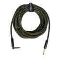 Grooveland Tweed Câble de Guitare Angulaire (6m - Noir)