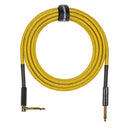 Grooveland Tweed Angle Câble Guitare (6m - Jaune)