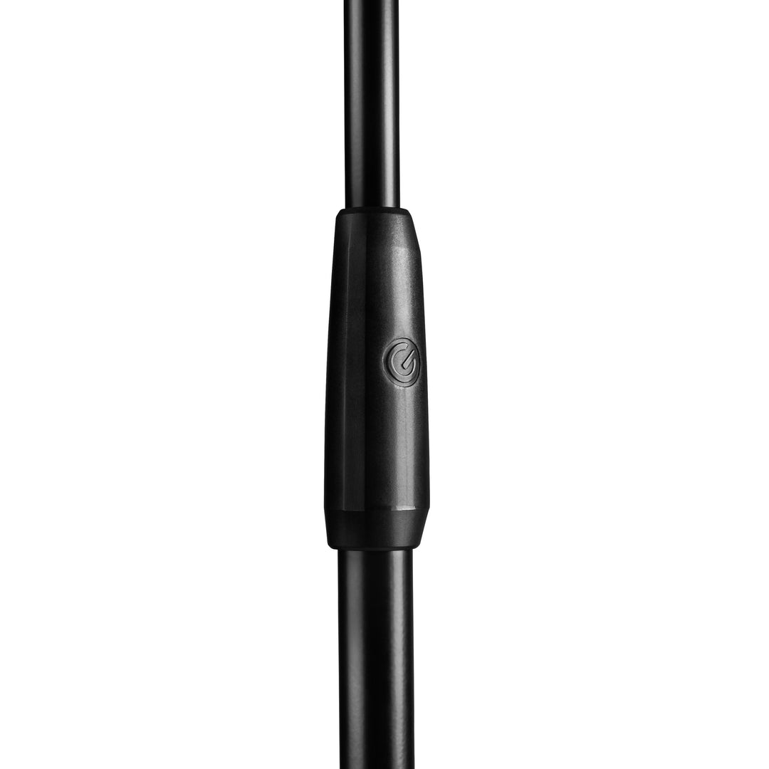 Gravity TMS 2322 – Pied de microphone de tournée avec base ronde et réglage en 2 points, perche télescopique