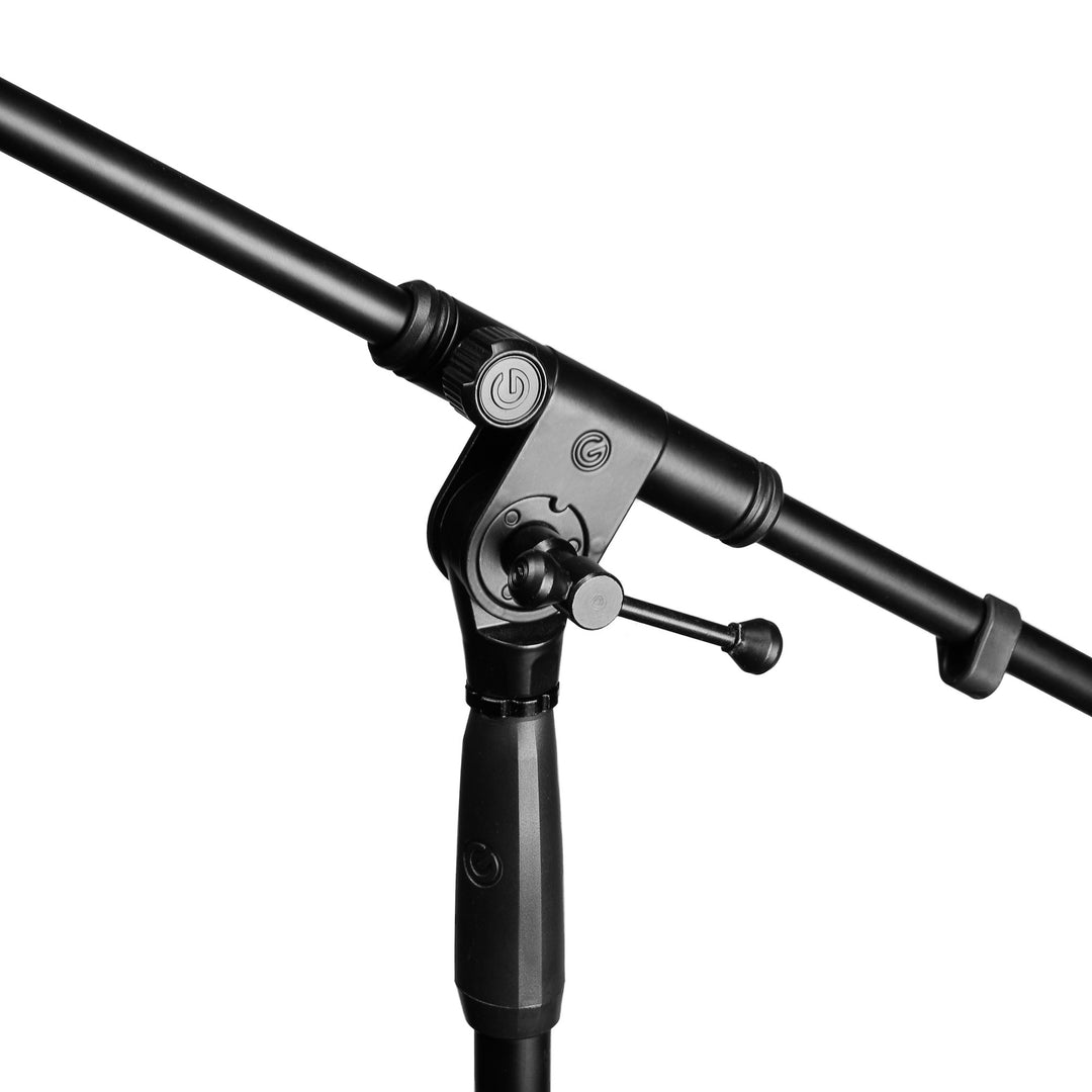 Gravity TMS 4321 OH B - stand de microphone overhead pour tournées, avec trépied pliable extra-large et perche extra-longue