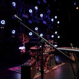 Gravity TMS 4332 B - Touring Series mikrofonstativ med sammenklappelig trefodsbase og teleskopisk boomarm med 2-punktsjustering, sort