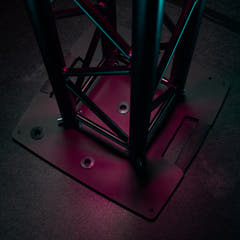Gravity TWB 431 T B - Base de tournée multifonctionnelle carrée en acier avec possibilité de montage sur structure