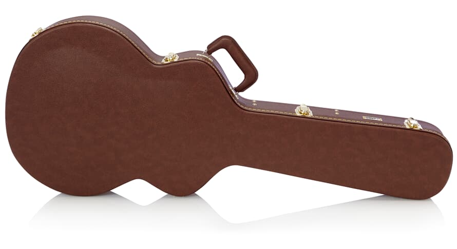 Gator GW-335-BROWN caisse en bois pour guitare semi-hollow, marron