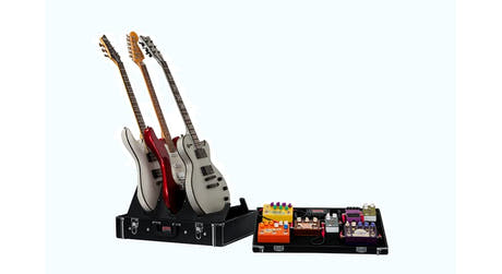 Gator GW-GIGBOXJR pedalboard avec support de guitare