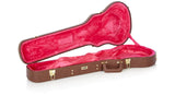 Gator GW-LP-BROWN caisse en bois pour Les Paul, marron