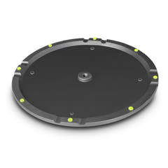 Gravity WB 123 B - Base ronde en fonte pour tiges M20