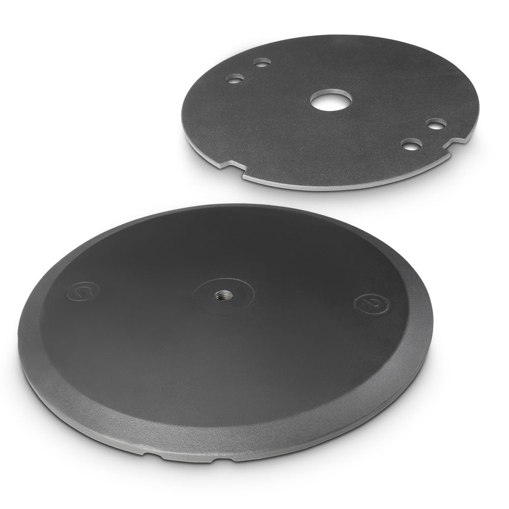 Gravity WB 123 SET 1 B - Base ronde en fonte et set de disques de lestage pour tiges M20
