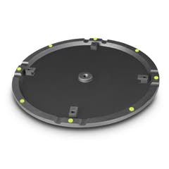 Gravity WB 123 SET 1 B - Base ronde en fonte et set de disques de lestage pour tiges M20