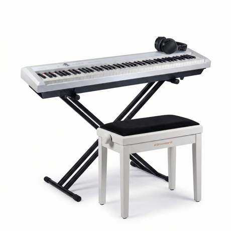 Grooveland P450 Piano numérique (Blanc) Pack complet
