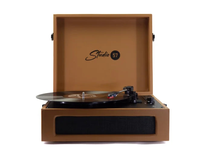 Studio 57 Groovy Pladespiller m. LP Stativ (Earth)
