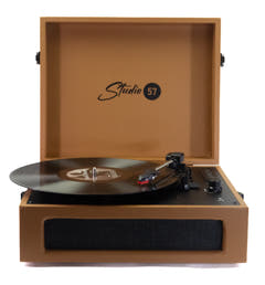 Studio 57 Groovy Pladespiller m. LP Stativ (Earth)