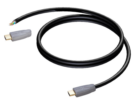 ProCab HDMI kabel, 1 ende u/stik 8 meter