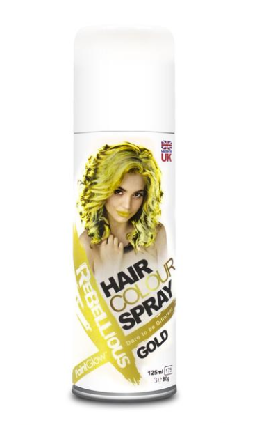 Spray de couleur pour cheveux (Or)