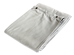 Molton Bagtæppe m. Øjer (Gris clair)