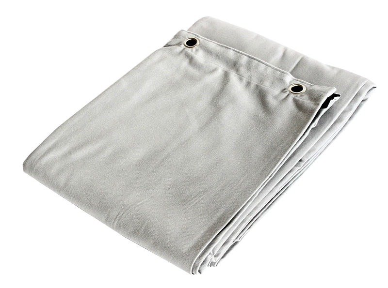 Molton Bagtæppe m. Øjer (Gris clair)