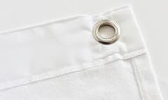 Molton Bagtæppe m. Øjer (Blanc)