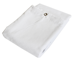 Molton Bagtæppe m. Øjer (Blanc)