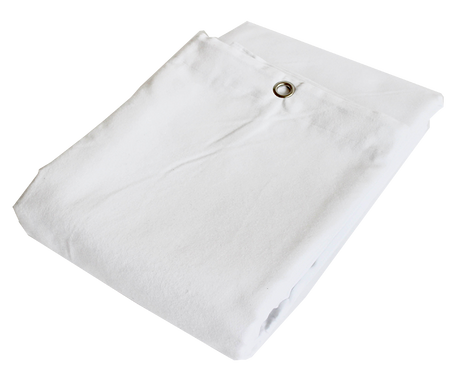 Molton Bagtæppe m. Øjer (Blanc)